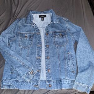 Forever 21 Blue Jean Jacket Classic Denim Style